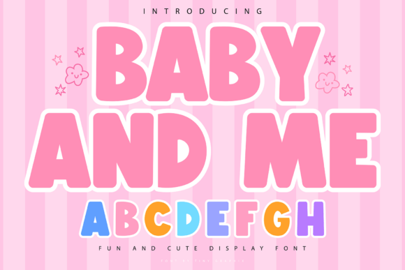 Baby and Me: A Playful Display Font for Editorial Projects and Kids’ Designs