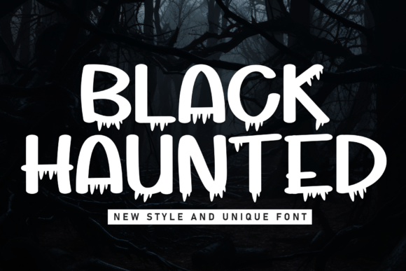 Black Haunted Font for Bold Branding