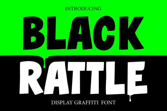 Black Rattle: A Bold Graffiti Display Font for Digital Design