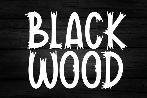 Black Wood Font: Bold Display for Digital Impact