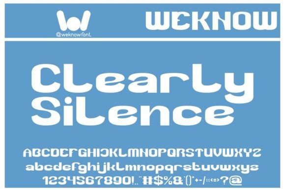 Clearly Silence: A Bold Display Font for Distinctive Branding