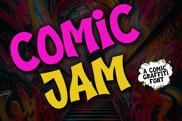 Comic Jam: A Stylish Display Font for Handmade Crafts and Products