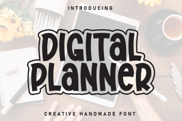 Digital Planner Review: A Casual Display Font for Approachable Branding