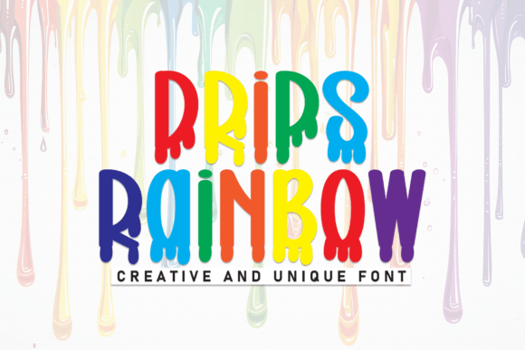 Drips Rainbow Font for Bold Campaigns