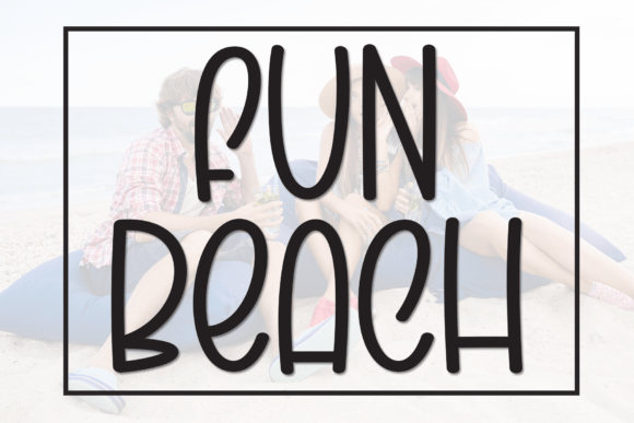 Fun Beach Display Font for Handmade Labels and Craft Products