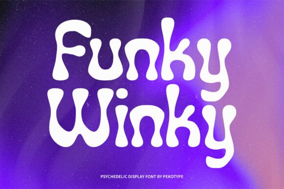 Funky Winky: A Psychedelic Display Font for Editorial Storytelling