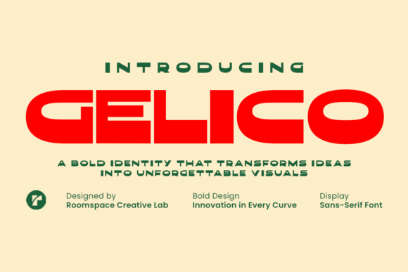 Gelico Regular: A Bold Font for Editorial Design
