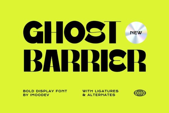 Ghost Barrier Font for Creative Projects