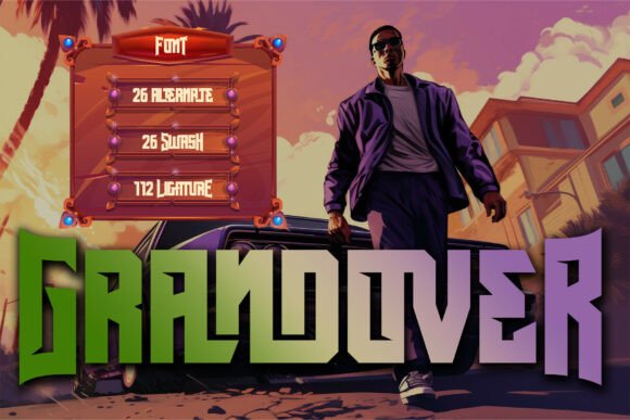 Grandover Font: Bold Display for Digital Campaigns