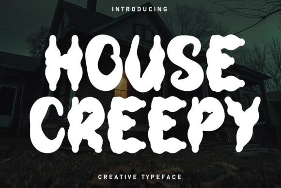 House Creepy Display Font for Halloween Web Projects