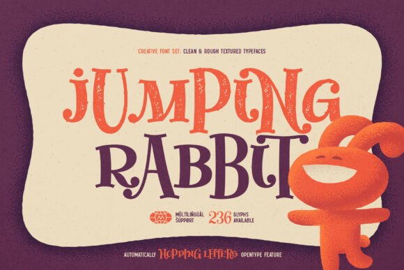Jumping Rabbit Font for Creative Brands