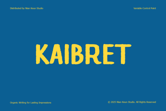 Kaibret Font – Handcrafted Display Type