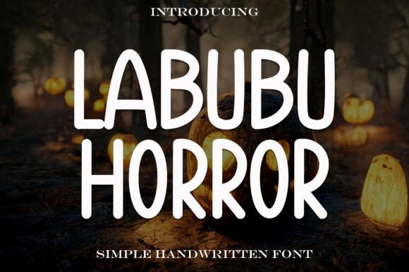 Labubuhorror: A Spooky Display Font for Business Branding