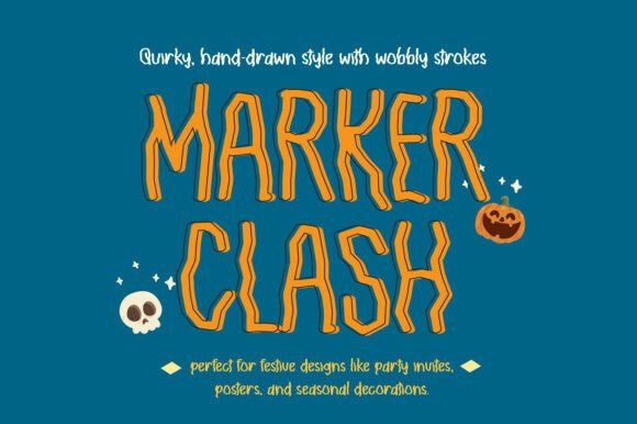 Marker Clash Font for Creative Brands