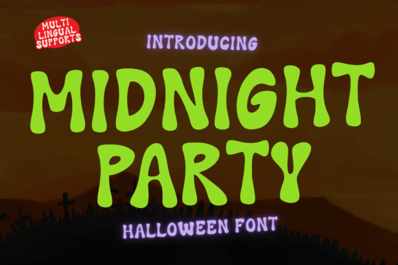 Midnight Party Font for Handmade Labels and Branding