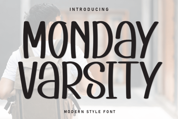 Monday Varsity: A Craft-Friendly Display Font for Handmade Products