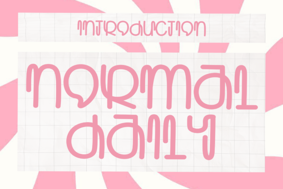 Normal Daily1: A Modern Display Typeface for Editorial Charm