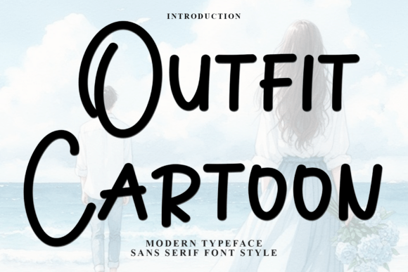 Outfit Cartoon: A Festive Display Font for Editorial Design