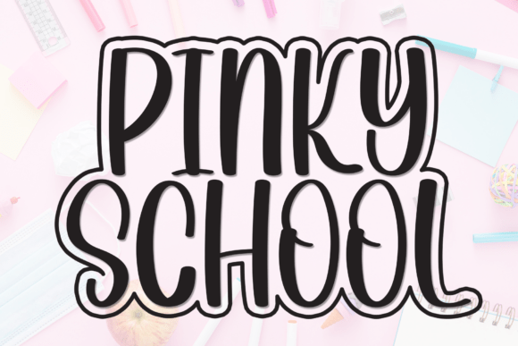 Pinky School: A Casual Display Font for Clear Brand Communication