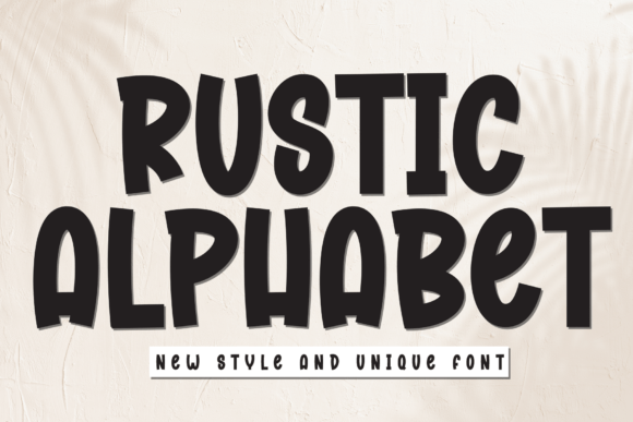 Rustic Alphabet: A Handwritten Display Font for Your Brand Identity