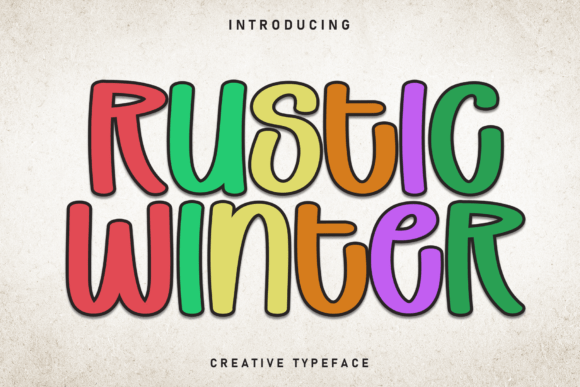 Rustic Winter Font for Business Branding