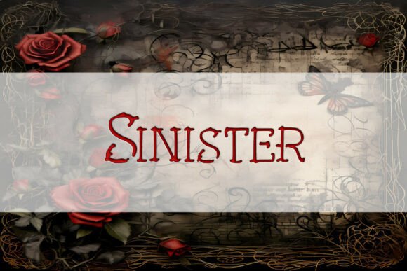 Sinister Display Font for Handmade Products and Creative Branding