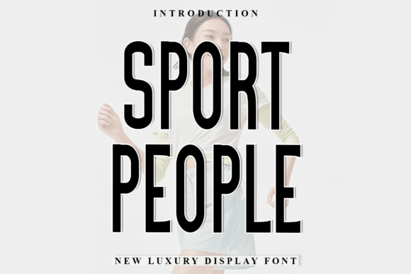 Sport People Font for Handmade Products and Creative Projects