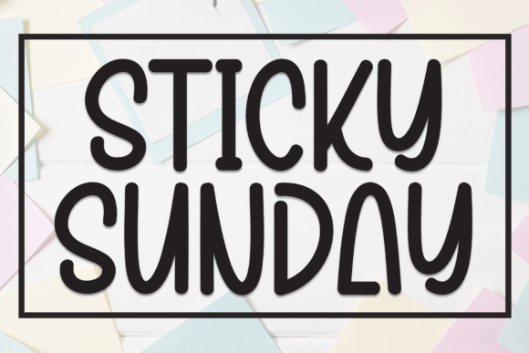 Sticky Sunday Font for Creative Projects