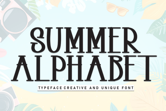 Summer Alphabet Font for Business Branding