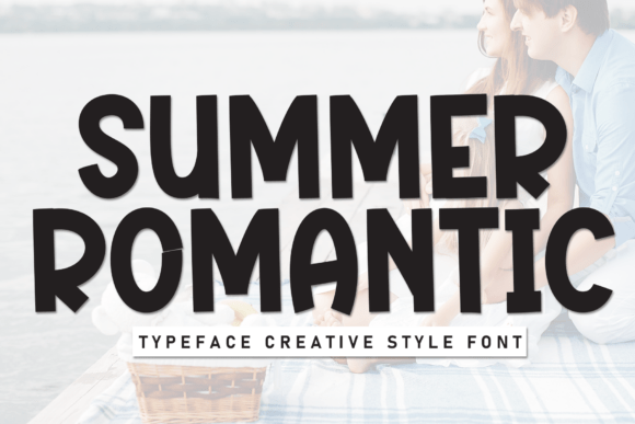 Summer Romantic Display Font for Handmade Labels and Craft Projects