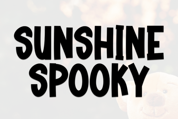 Sunshine Spooky Font for Halloween Design