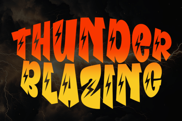 Thunder Blazing: A Web Designer's Display Font Review