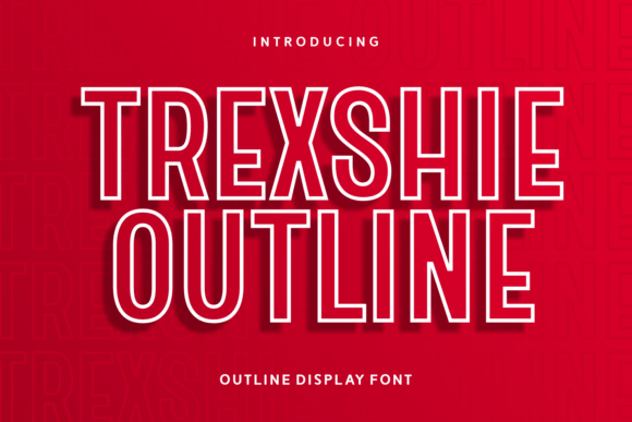 Trexshie Outline Font