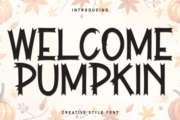 Welcome Pumpkin: A Casual Display Font for Campaign Designers and Content Creators