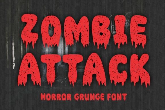 Zombie Attack Font for Creative Projects